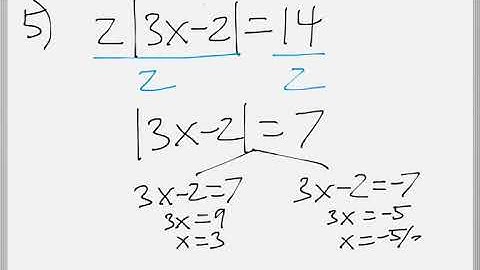 Math 119 : 2.7 #4, #5, #6 (Intermediate Algebra Tutorial : Solving Absolute Value Equations)