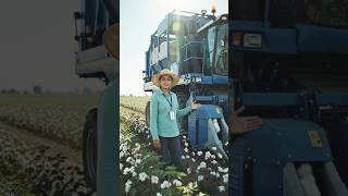 🌿 Cotton Picker Machine Explained! 🚜Smart Farming Technology 🚜#farming#agrifuture#shorts#explore