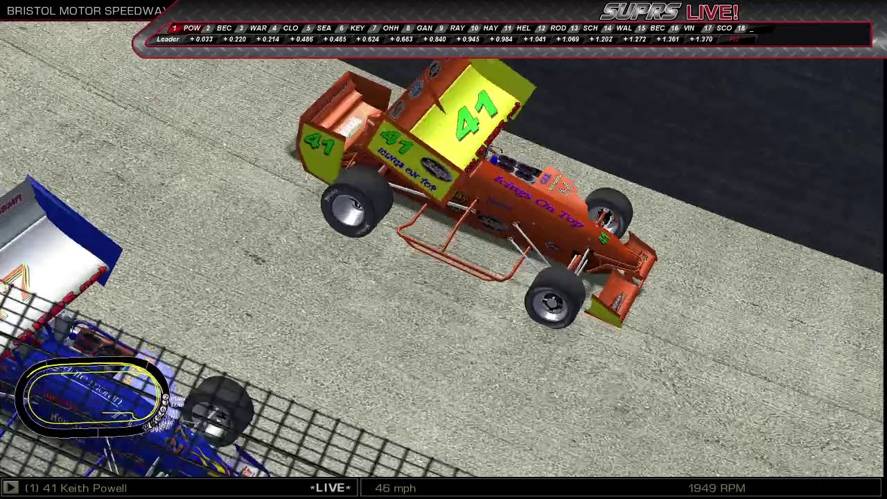 Winged Supermodified Feature - SUPRS 17th Annual Wing Side Up Twin 25s at Bristol Motor Speedway