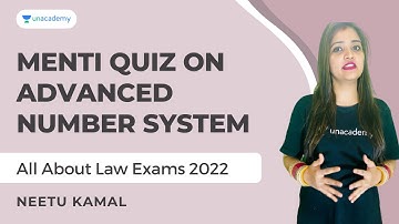 Menti Quiz on Advanced Number System | CLAT Preparation | Neetu Kamal| Unacademy CLAT