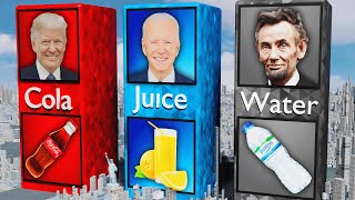 Us Presidents Most Favorite Drink 3D Data Comparison
