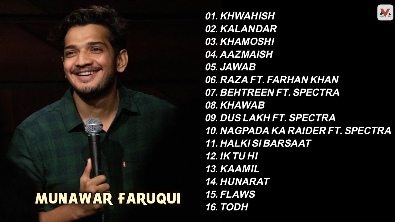 Munawar Faruqui All Songs Playlist  Munawar Faruqui Rap Songs  Hindi Rap Songs  MusicVerse