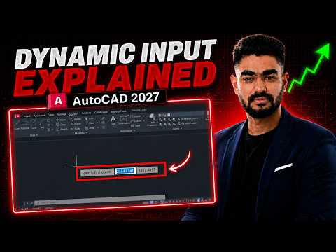 AutoCAD Beginner Course | Dynamic Input Explained AutoCAD Tutorial