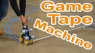 Game Line Tape Machine for Gym Floor Painting on Hardwood