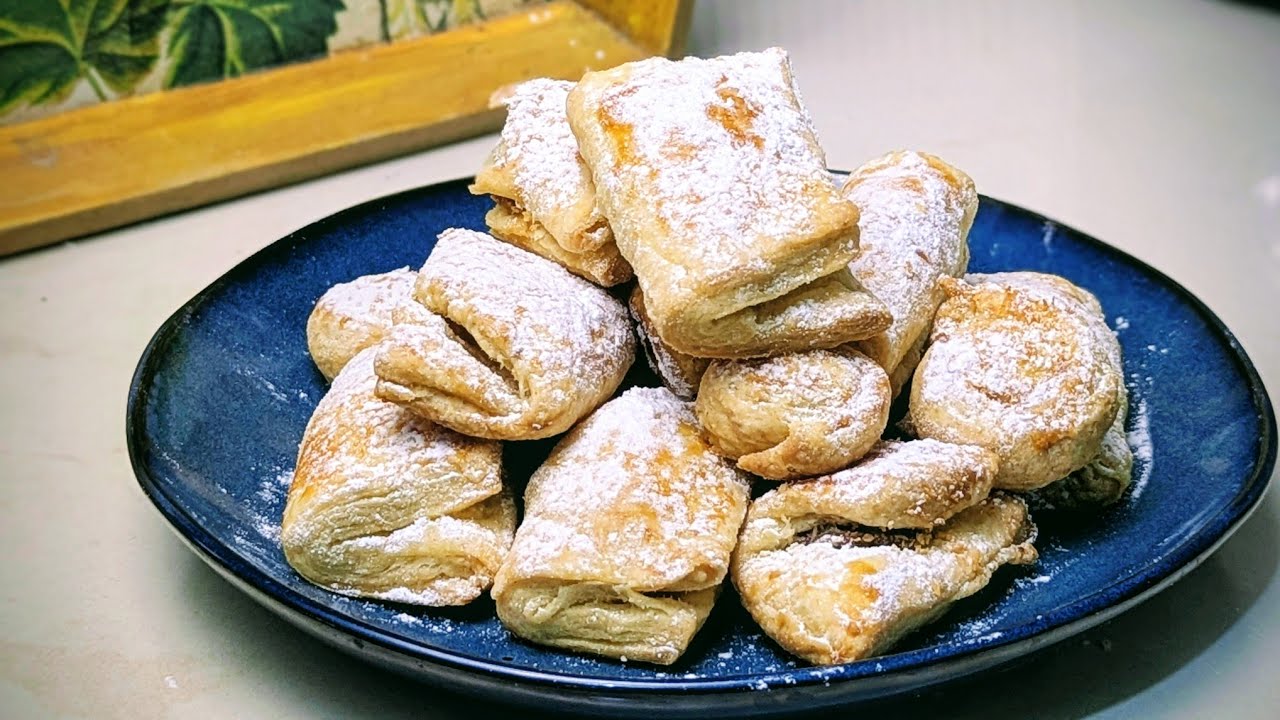 Bocadillos de Hojaldre: El Postre Perfecto y Fácil ¡SIN HUEVO!