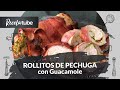 Rollitos de Pollo Rellenos con Guacamole