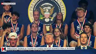 🇺🇸 President Trump Attends Patriot Games Finale at SPIRE Academy in Geneva, Ohio
