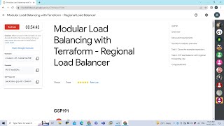Modular Load Balancing with Terraform - Regional Load Balancer #arcade #gcp #googlecloudplatform