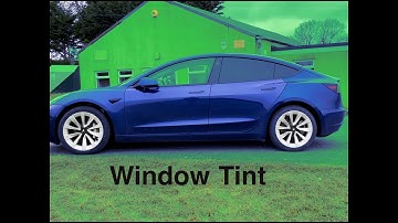 Tinting the windows on a 2021 Tesla Model 3 Long Range UK - Privacy Glass before and after