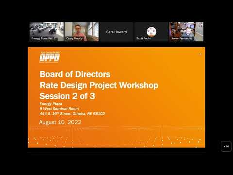 Rate Design Project Board Workshop #2