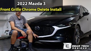 Mazda 3 2019-2025 Front Grille Chrome Delete Install