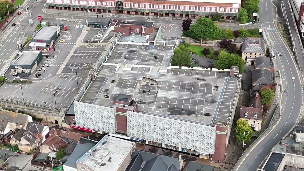 Mansfield collapsed former bus station car park!