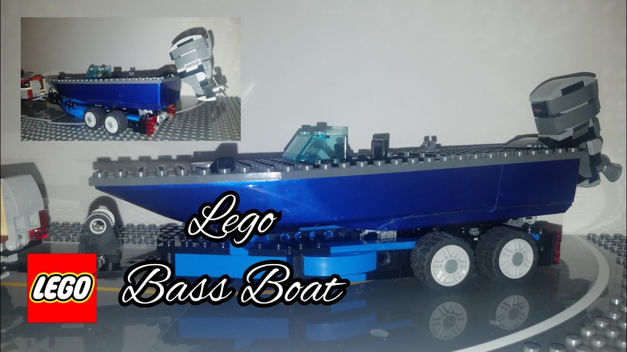 Lego Boat Trailer / Lego Bass Boat (part 2) #lego #boats #legoboats  #legovlogs #vlogs 