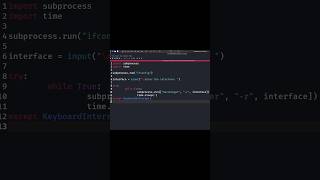 Auto MAC Address Change Python 🔥 #macaddress #macspoofing #python #cybersecurity #ethicalhacking