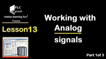 Simatic S7 300 010 | Siemens Analog input/output signal | Lesson 13