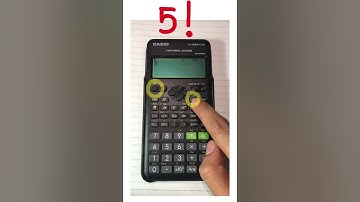 How to use factorial on calculator 5!=5*4*3*2*1 #factorial #calculator