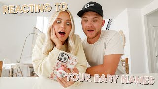 reacting to your name ideas for baby girl #2!