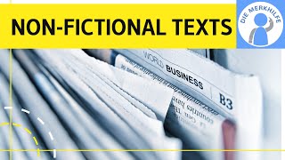 Non-fictional texts / Sachtexte - text types / Textsorten Englisch & Beispiele einfach erklärt