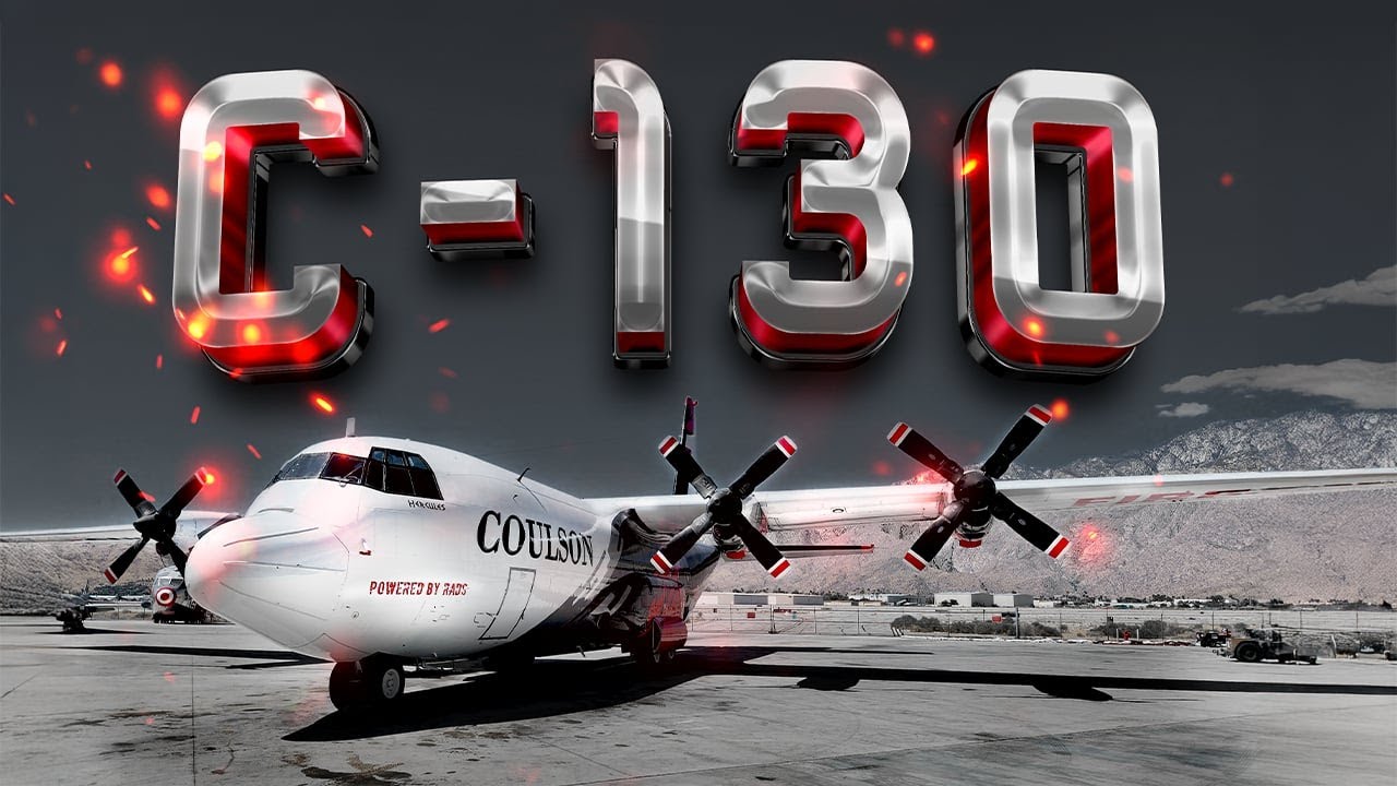 Coulson C-130 Hercules: A Flying Tank for Fighting Flames - YouTube
