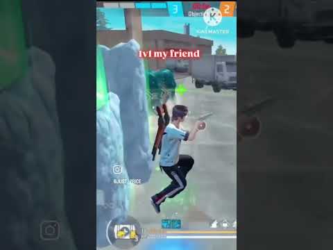 1v1 with my friend #freefire by Pagal devil 
