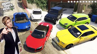 GTA 5 - Stealing Justin Bieber's Super Cars With Franklin! (Real Life Cars #12)