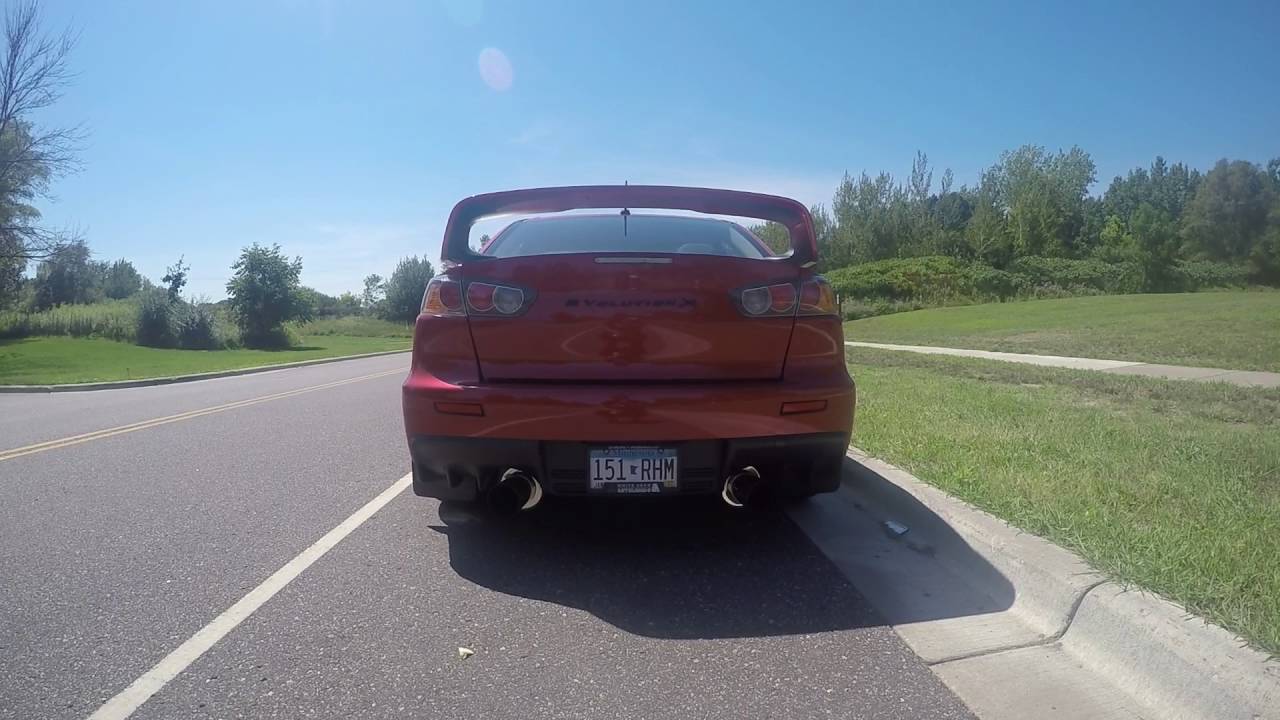 2014 Evo X Gsr Stock Exhaust Vs Hks Hi Power Exhaust Youtube