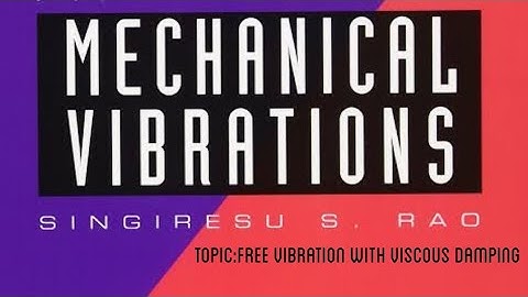 Free vibration with viscous damping part1