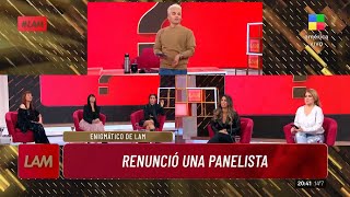 La BOMBA de #LAM: Renunció una panelista importante de una programa de TV