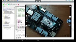 Seeed XIAO BLE Sense (nRF52840)/CircuitPython 7.2.3, display on SSD1306 I2C OLED