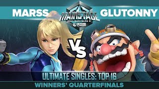 Marss vs Glutonny - Winners' Quarterfinals: Ultimate Singles Top 16 - Mainstage | ZSS vs Wario