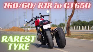 Installing 160/60  R18 in GT 650 | Rarest Tyre