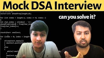 DSA Mock Interview | Mock Coding Interview, preparation for an interview