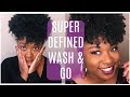 SUPER DEFINED WASH & GO ROUTINE {NATURAL HAIR} TAPERED CUT