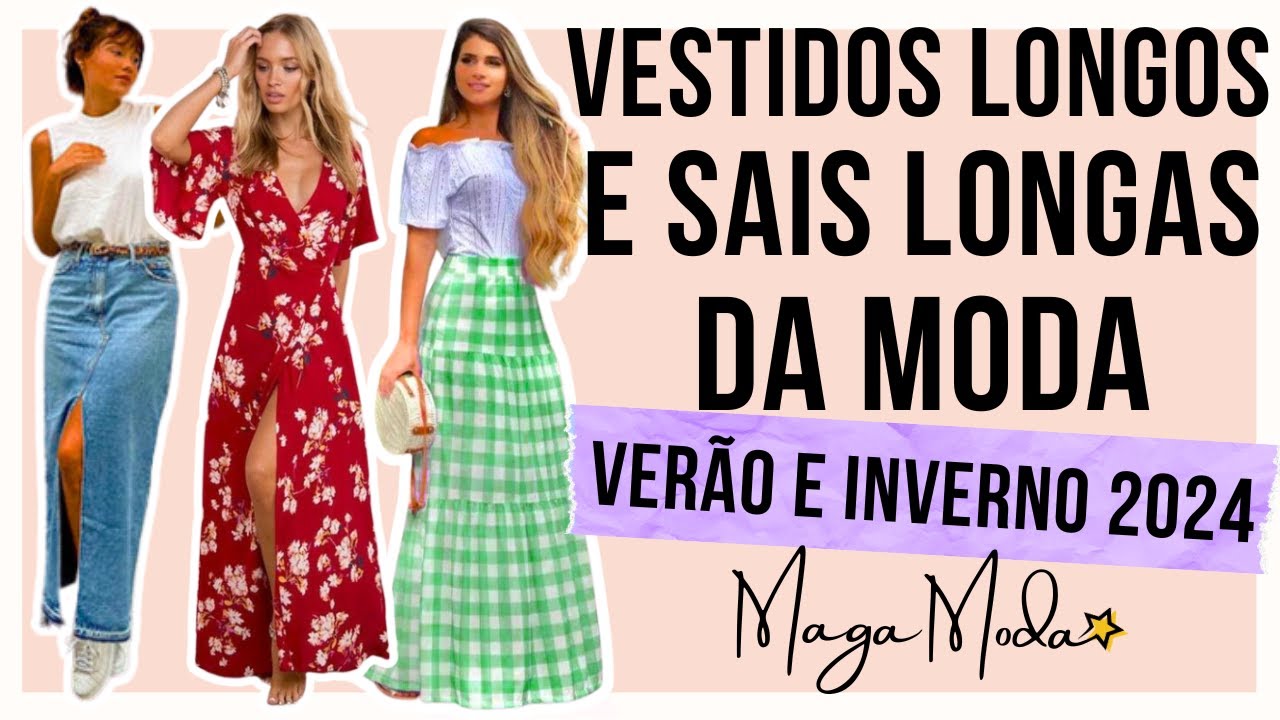 🔴10 VESTIDOS NA MODA TENDÊNCIA VERÃO 2024, Maga Moda