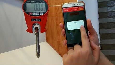 SF 918 bluetooth mini crane scale to connect with smart phone