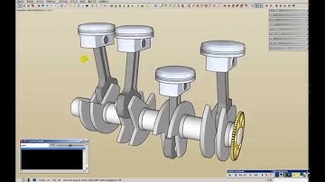 SketchyPhysics - Simple Piston Engine