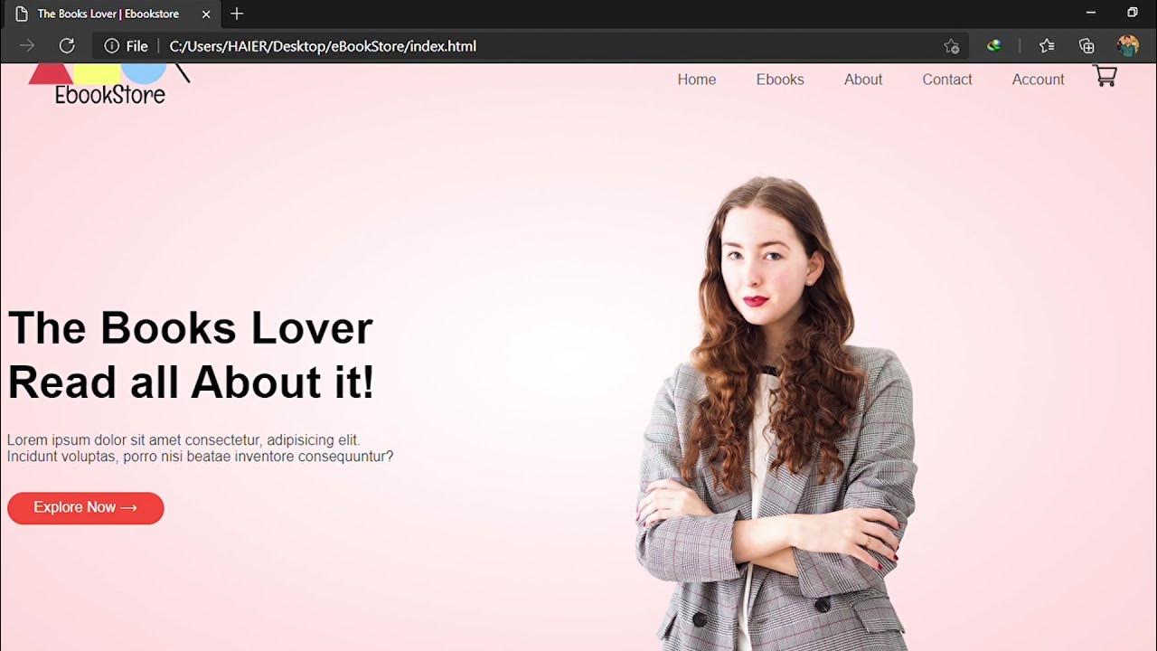 Online Book Store Project Using html, css and Javascript with Source ...