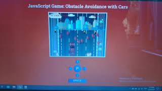 JavaScript Game: Obstacle Avoidance with Cars | TheAmplituhedron screenshot 3