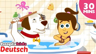 Badelied 🛁| Kinderlieder | Cartoons für Kinder | HooplaKidz Deutsch