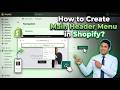 How to Create Header Menu in Shopify?