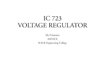 EC8453  LIC UNIT 5 VOLTAGE REGULATOR