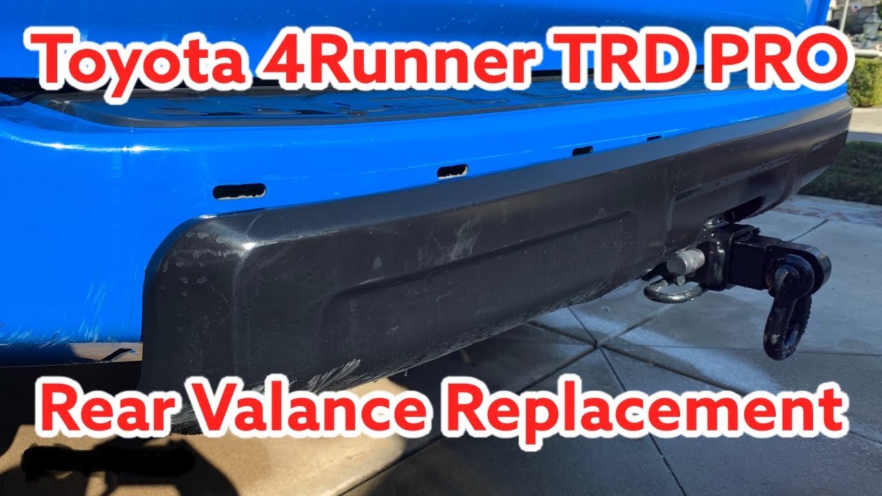 Toyota 4Runner TRD PRO Rear Valance Bumper Replacement - YouTube