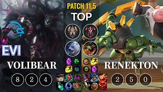 DFM Evi Volibear vs Renekton Top - KR Patch 11.5