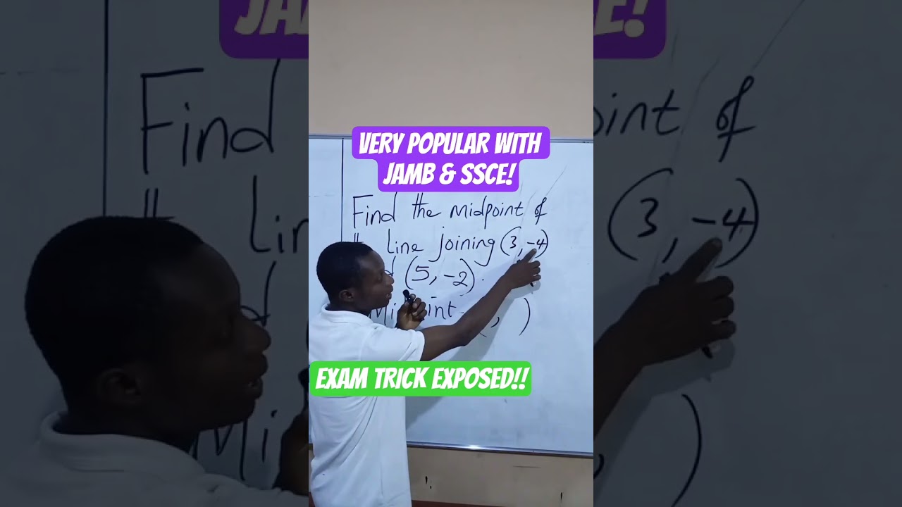 SHORT CUT SOLUTION TO MIDPOINT THEOREM/COORDINATE GEOMETRY