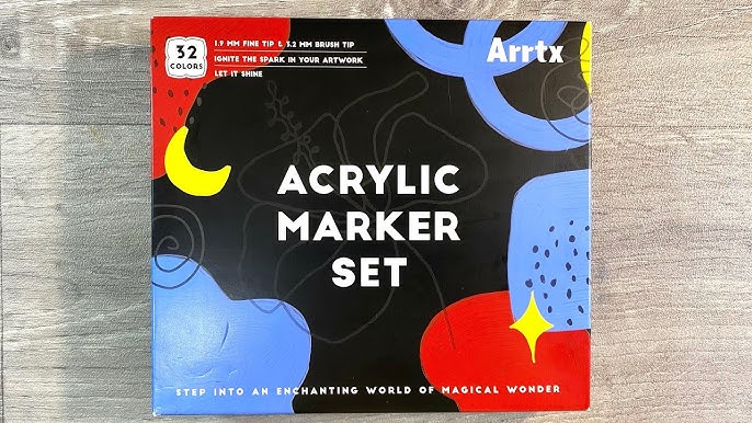 Painting With Markers! Let's Try Out Arrtx Acrylic Markers! 