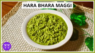 Hara Bhara Maggi Noodles Recipe | Spicy Maggi Recipe (Street Food)