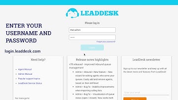 How to log in the first time to LeadDesk and how to change your password