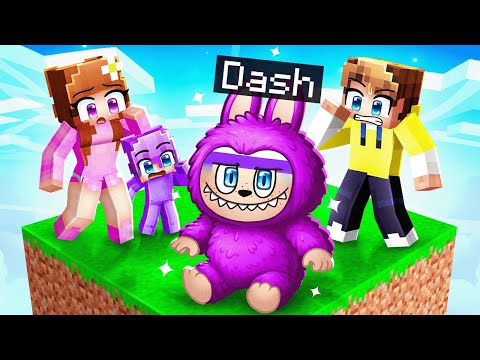 One Block But I'm a LABUBU in Minecraft!