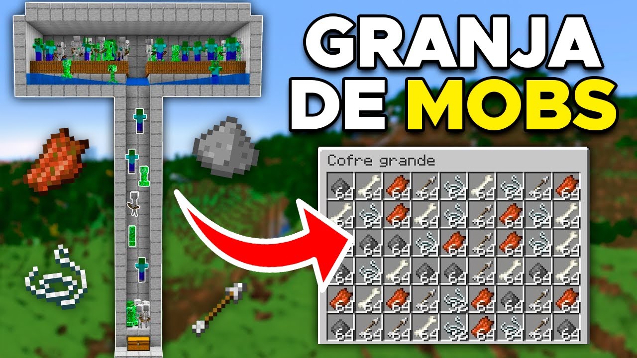 Granja de Mobs (Muy Simple) Minecraft Bedrock y Java 1.20 YouTube