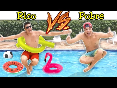 RICO VS POBRE NA PISCINA #112 - FÉRIAS DE VERÃO !!